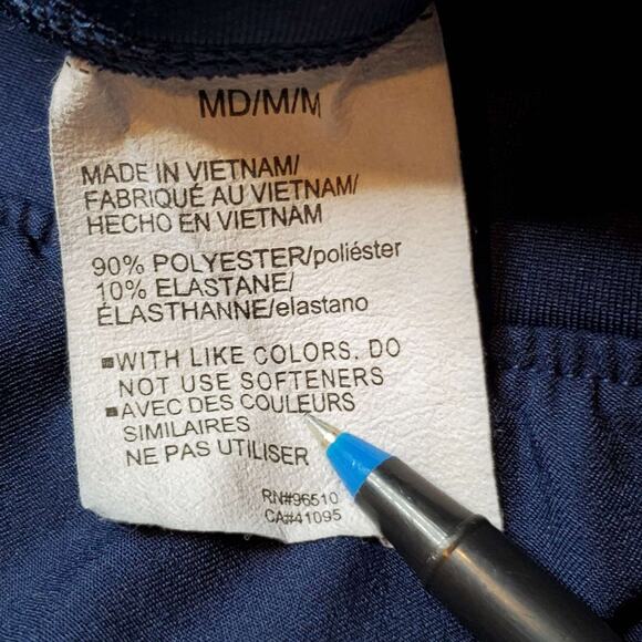 Under Armour Men's Size M Unstoppable Tapered Pants Navy Blue 1352028 - Picture 8 of 8